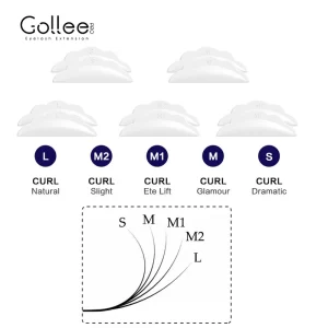 Gollee Lash and Brow Curling Kit Natural Eyelash Lifting Perm Treatment Makeup Set 4-6 Weeks For Lash Curler Perm Long Lasting - Image 3