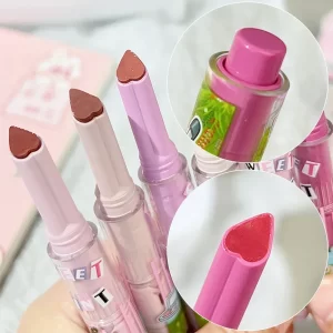 Moisturising Lipstick Pen Waterproof Jelly Lip Glaze Mirror Water Lipstick Heart-shaped Lip Gloss Non-stick Cup Korean Cosmetic - Image 5
