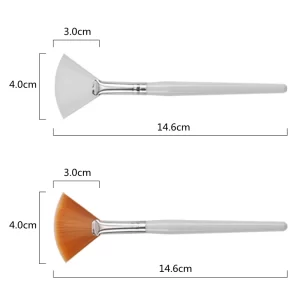 10/20/50pcs Fan Shape Foundation Makeup Brushes Multifunctional Facial Mask Brush Essential Oil Women Beauty Makeup Tools Brush - Image 2