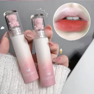 Cute Lip Glaze Girl Chestnut Pink Lip Mud Korean Makeup Girl Lip Gloss Makeup Cosmetics Velvet Waterpoor Lipstick - Image 2