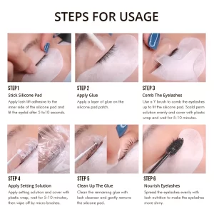 Gollee Lash and Brow Curling Kit Natural Eyelash Lifting Perm Treatment Makeup Set 4-6 Weeks For Lash Curler Perm Long Lasting - Image 2