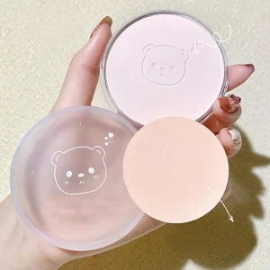 Pressed Powder White Brighten Transparent Oil Control Concealer Lasting Natural Face Makeup Setting Powder Waterproof Cosmetic - Image 3