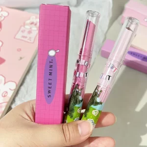 Moisturising Lipstick Pen Waterproof Jelly Lip Glaze Mirror Water Lipstick Heart-shaped Lip Gloss Non-stick Cup Korean Cosmetic - Image 3